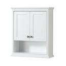 Wyndham Deborah 36" Single Bathroom Vanity In White with White Cultured Marble Countertop Undermount Square Sink and 24" Mirror WCS202036SWHWCUNSM24