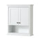 Wyndham Deborah 80" Double Bathroom Vanity In White No Countertop No Sink and 70" Mirror WCS202080DWHCXSXXM70