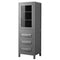 Wyndham Daria 30" Single Bathroom Vanity In Dark Gray No Countertop No Sink and 24" Mirror WCV252530SKGCXSXXM24