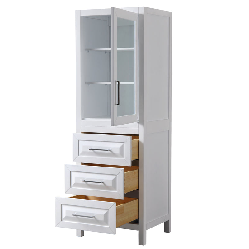 Wyndham Daria Linen Tower - White WCV2525LTWH