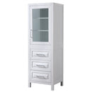 Wyndham Daria 48" Single Bathroom Vanity In White No Countertop No Sink and 46" Mirror WCV252548SWHCXSXXM46