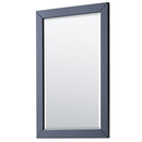 Wyndham Daria 60" Double Bathroom Vanity In Dark Blue No Countertop No Sink and 24" Mirrors WCV252560DBLCXSXXM24