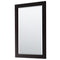 Wyndham Daria 36" Single Bathroom Vanity In Dark Espresso No Countertop No Sink and 24" Mirror WCV252536SDECXSXXM24