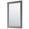 Wyndham Daria 36" Single Bathroom Vanity In Dark Gray No Countertop No Sink and 24" Mirror WCV252536SKGCXSXXM24