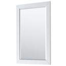 Wyndham Daria 36" Single Bathroom Vanity In White No Countertop No Sink and 24" Mirror WCV252536SWHCXSXXM24