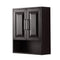 Wyndham Daria 60" Double Bathroom Vanity In Dark Espresso White Cultured Marble Countertop Undermount Square Sinks and No Mirror WCV252560DDEWCUNSMXX