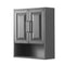 Wyndham Daria 48" Single Bathroom Vanity In Dark Gray No Countertop No Sink and Medicine Cabinet WCV252548SKGCXSXXMED