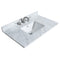 Wyndham Miranda 36" Single Bathroom Vanity In Dark Gray White Carrara Marble Countertop Undermount Square Sink Brushed Gold Trims and No Mirror WCF292936SGGCMUNSMXX