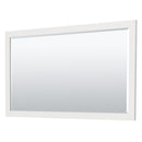 Wyndham Miranda 66" Single Bathroom Vanity In White No Countertop No Sink Brushed Nickel Trim 58" Mirror WCF292966SWHCXSXXM58