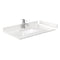 Wyndham Deborah 36" Single Bathroom Vanity In White with Light-Vein Carrara Cultured Marble Countertop Undermount Square Sink Brushed Gold Trims and No Mirror WCS202036SWGC2UNSMXX