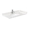 Wyndham Miranda 42" Single Bathroom Vanity In White Light-Vein Carrara Cultured Marble Countertop Undermount Square Sink Brushed Nickel Trims and No Mirror WCF292942SWHC2UNSMXX