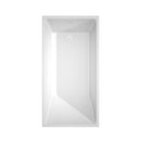 Wyndham Hannah 59" Soaking Bathtub in White with Shiny White Trim WCBTK150159SWTRIM