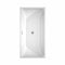 Wyndham Rachel 59" Soaking Bathtub in White with Brushed Nickel Trim WCBTK150559BNTRIM