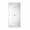 Wyndham Sara 63" Freestanding Bathtub in White with Polished Chrome Drain and Overflow Trim WCBTK151463