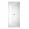 Wyndham Sara 67" Soaking Bathtub in White with Brushed Nickel Trim WCBTK151467BNTRIM