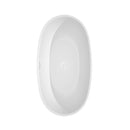 Wyndham Juno 59" Soaking Bathtub in White with Shiny White Trim WCBTK156159SWTRIM