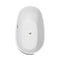 Wyndham Juno 67" Soaking Bathtub in White with Brushed Nickel Trim WCBTK156167BNTRIM