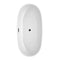 Wyndham Juno 67" Soaking Bathtub in White with Matte Black Trim WCBTK156167MBTRIM