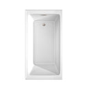 Wyndham Grayley Alcove 60" Bathtub Right Side Drain and Overflow Trim in Brushed Nickel 60"Lx32"Wx22"H WCBTW16032RBNTRIM