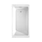 Wyndham Grayley Alcove 60" Bathtub Right Side Drain and Overflow Trim in Brushed Nickel 60"Lx32"Wx22"H WCBTW16032RBNTRIM