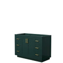 Wyndham Miranda 48" Single Bathroom Vanity In Green No Countertop No Sink Brushed Gold Trim WCF292948SGDCXSXXMXX