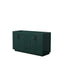 Wyndham Miranda 60" Double Bathroom Vanity In Green No Countertop No Sink Matte Black Trim WCF292960DGKCXSXXMXX