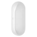 Wyndham Melissa 71" Freestanding Bathtub in White with Shiny White Drain and Overflow Trim WCOBT100071SWTRIM