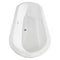 Wyndham Soho 68" Freestanding Bathtub in White with Polished Chrome Drain and Overflow Trim WCOBT100268