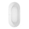 Wyndham Carissa 67" Soaking Bathtub in White with Shiny White Trim WCOBT101267SWTRIM