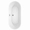 Wyndham Carissa 71" Soaking Bathtub in White with Matte Black Trim WCOBT101271MBTRIM