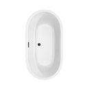 Wyndham Juliette 60" Soaking Bathtub in White with Matte Black Trim WCOBT101360MBTRIM