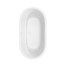 Wyndham Juliette 60" Soaking Bathtub in White with Shiny White Trim WCOBT101360SWTRIM