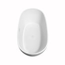 Wyndham Rebecca 60" Soaking Bathtub in White with Shiny White Trim WCOBT101460SWTRIM