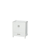 Wyndham Sheffield 30" Single Bathroom Vanity In White With No Countertop No Sink And No Mirror WCS141430SWHCXSXXMXX