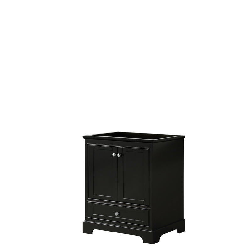 Wyndham Deborah 30" Single Bathroom Vanity In Dark Espresso No Countertop No Sink And No Mirror WCS202030SDECXSXXMXX