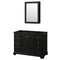 Wyndham Deborah 48" Single Bathroom Vanity In Dark Espresso No Countertop No Sink And Medicine Cabinet WCS202048SDECXSXXMED