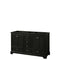 Wyndham Deborah 60" Double Bathroom Vanity In Dark Espresso No Countertop No Sink And No Mirror WCS202060DDECXSXXMXX