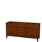 Wyndham Hatton 72" Double Bathroom Vanity In Light Chestnut No Countertop No Sinks And No Mirror WCV161672DCLCXSXXMXX