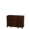 Wyndham Berkeley 48" Single Bathroom Vanity In Dark Chestnut With No Countertop No Sink No Mirror WCV171748SCDCXSXXMXX