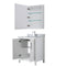 Wyndham Daria 30" Single Bathroom Vanity In White White Carrara Marble Countertop Undermount Square Sink and Medicine Cabinet WCV252530SWHCMUNSMED