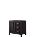 Wyndham Daria 36" Single Bathroom Vanity In Dark Espresso No Countertop No Sink And No Mirror WCV252536SDECXSXXMXX