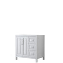 Wyndham Daria 36" Single Bathroom Vanity In White No Countertop No Sink And No Mirror WCV252536SWHCXSXXMXX