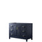 Wyndham Daria 48" Single Bathroom Vanity In Dark Blue No Countertop No Sink And No Mirror WCV252548SBLCXSXXMXX