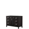 Wyndham Daria 48" Single Bathroom Vanity In Dark Espresso No Countertop No Sink And No Mirror WCV252548SDECXSXXMXX