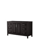 Wyndham Daria 60" Single Bathroom Vanity In Dark Espresso No Countertop No Sink And No Mirror WCV252560SDECXSXXMXX