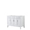 Wyndham Margate 48" Single Bathroom Vanity In White No Countertop No Sink And No Mirror WCV303048SWHCXSXXMXX