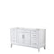 Wyndham Margate 60" Single Bathroom Vanity In White No Countertop No Sink And No Mirror WCV303060SWHCXSXXMXX