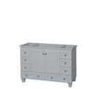 Wyndham Acclaim 48" Single Bathroom Vanity In Oyster Gray No Countertop No Sink And No Mirror WCV800048SOYCXSXXMXX