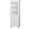 Wyndham Acclaim 36" Single Bathroom Vanity In White White Carrara Marble Countertop Pyra Bone Porcelain Sink and 24" Mirror WCV800036SWHCMD2BM24