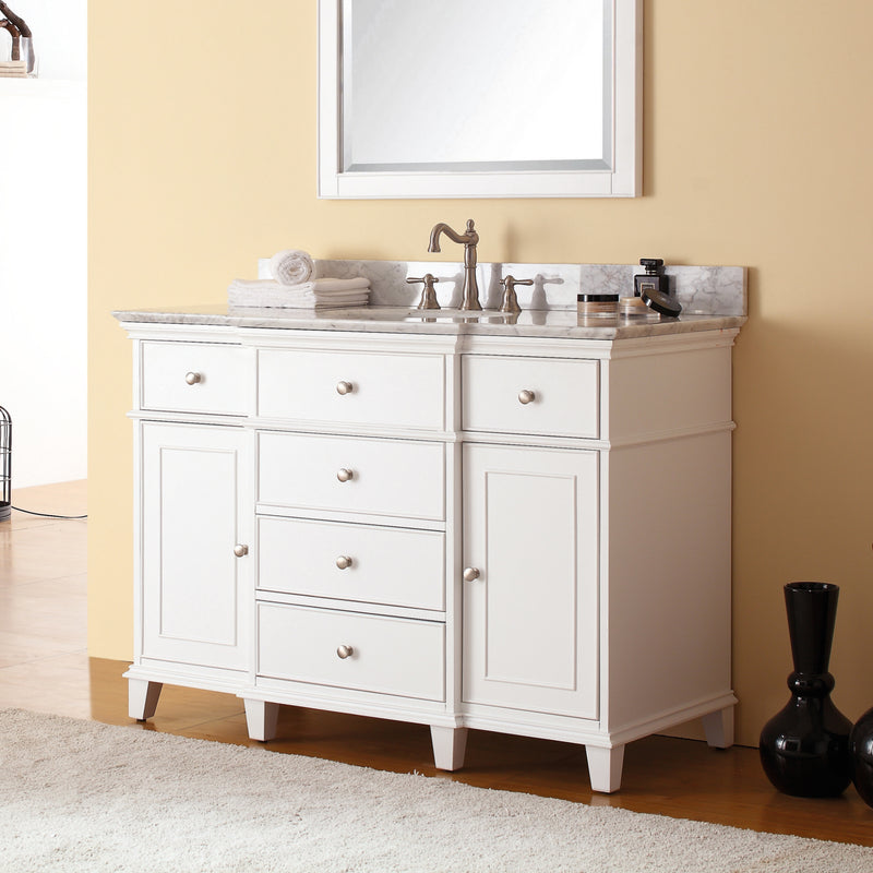 Avanity Windsor 49 inch Vanity Combo WINDSOR-VS48-WT-C